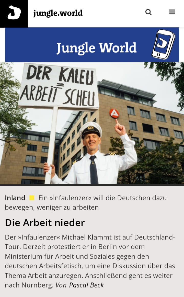 Wochenzeitung : Jungle World / Berlin :  Die Arbeit nieder am 22.06.23